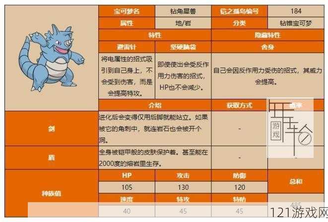 精灵宝可梦GO钻角犀兽技能搭配 钻角犀兽什么技能好